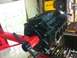1993 Ford Bronco - Engine block on a stand in a workshop setting.