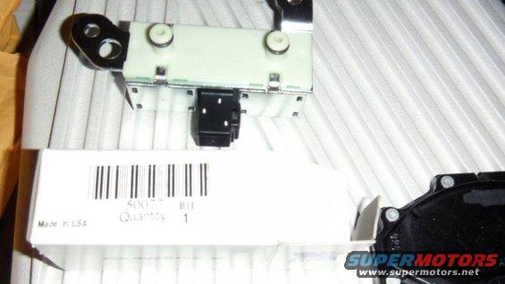 Transmission part with barcode and 'Made in USA' label
