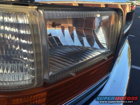1996 Ford Bronco headlight and orange turn signal