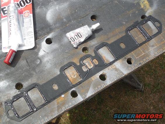 05gray66.jpg This pattern of sealant will keep the crankcase sealed, and each journal isolated, and will allow oil on the 8 middle intake manifold bolt threads (which pass through the head bosses back into the valley) to drain back into the valley.  The 4 corner bolts are exposed to the outside, and NOT sealed to the coolant journal, and they're painted, so they shouldn't corrode.

[url=https://www.amazon.com/dp/B000CLKJXU]Mahle/Victor MS15202W[/url]
[url=https://www.supermotors.net/registry/media/747795][img]https://www.supermotors.net/getfile/747795/thumbnail/mirrorbuttone6000.jpg[/img][/url]