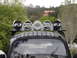 1964 Volkswagen Beetle - Roof rack fitted with five auxiliary lights, including FJ and Hella branding, is mounted on a vehicle.