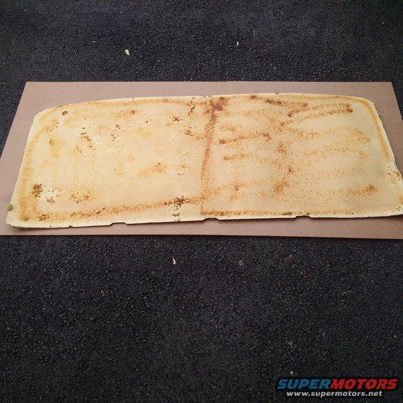 Headliner with stains