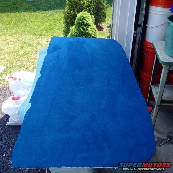 Blue carpet piece