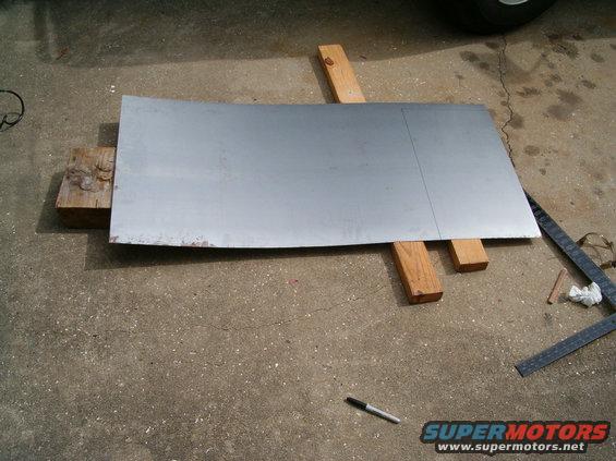 The new piece of steel I bough Saturday night.  