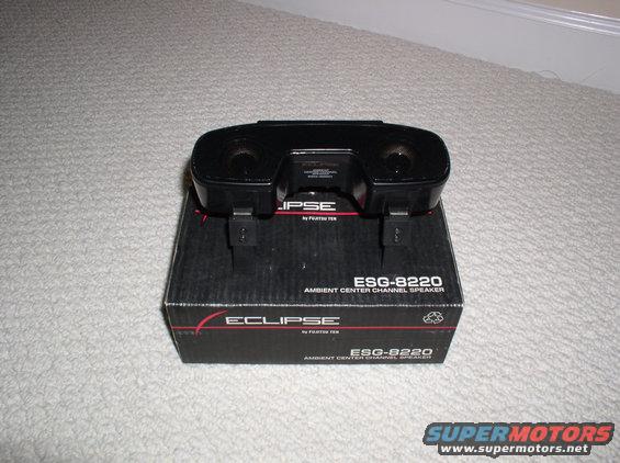 Black Eclipse ESG-8220 ambient center channel speaker on box
