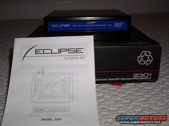 Eclipse 2301 sound processor box and manual on carpet