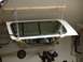 1979 Ford Bronco - 2x6 boards secured to garage ceiling joist using lag bolts. All cables route to pulleys that tie into a single cable on a remote controlled…