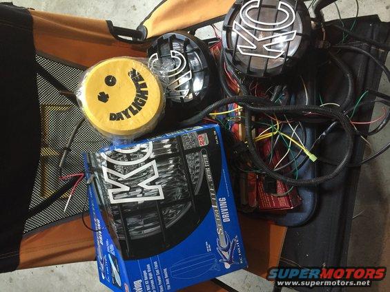 Got 3 KC Daylighters and 2 KC driving lights with extra wiring harnesses for $100.