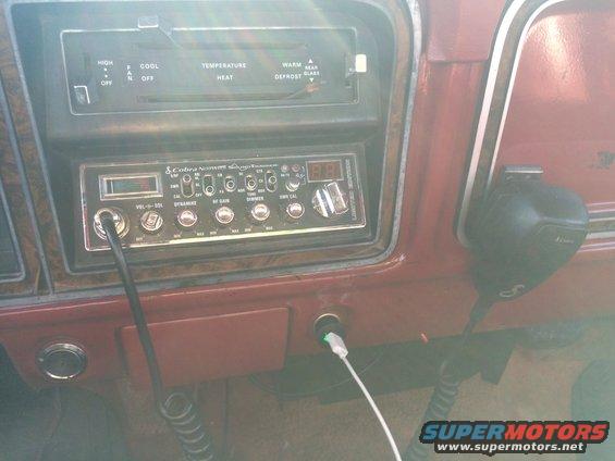 Mounted a free Cobra Nightwatch CB into my old radio spot.