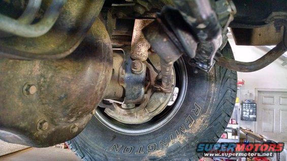 Pretty straight.  A few minutes ago, it was rubbing the front shock mount.