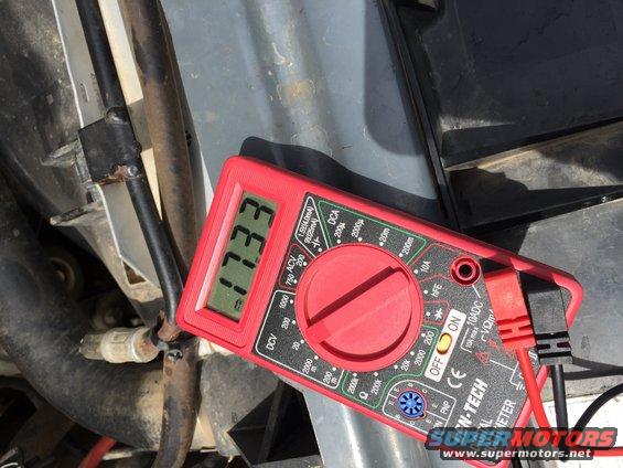 Alternator charging while Idling.