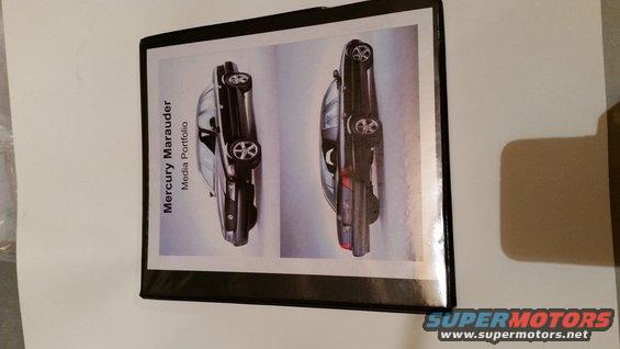 Rare THICK Marauder Media portfolio containing numerous articles upon the Marauder's return. 

*SOLD*