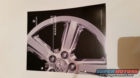 20150719_213152.jpg Rare 2003 autoshow Marauder press-kit in MINT condition.

*SOLD*