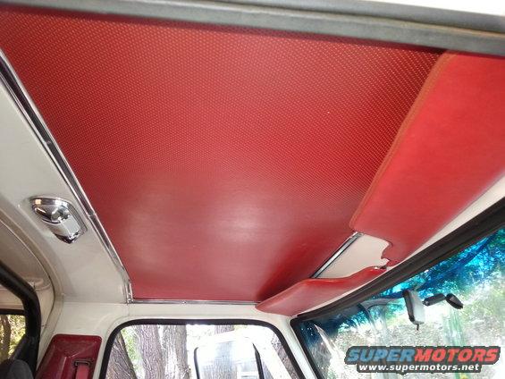 20150726_120117.jpg Headliner in perfect condition...sunvisors, not so much. They will be getting replaced with black as well