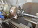 1992 Ford Bronco - Machining a bearing on a lathe chuck.
