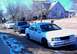 1990 Ford Taurus - The white one in front is now my turbo project, the black one is the one I just painted and the one in the back is my friends 92 sho.
