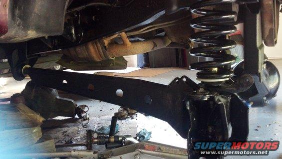 BDS extended radius arms.  Temporary mounting to check position and travel.
