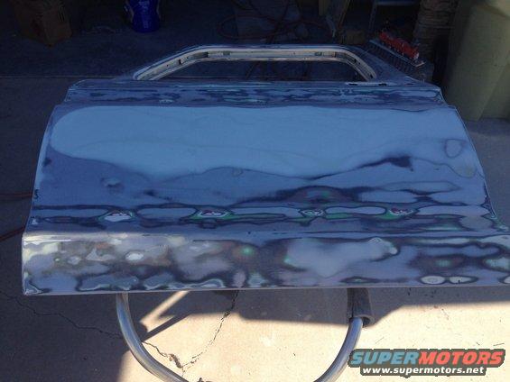 Driver side door body filler work February 11 2015