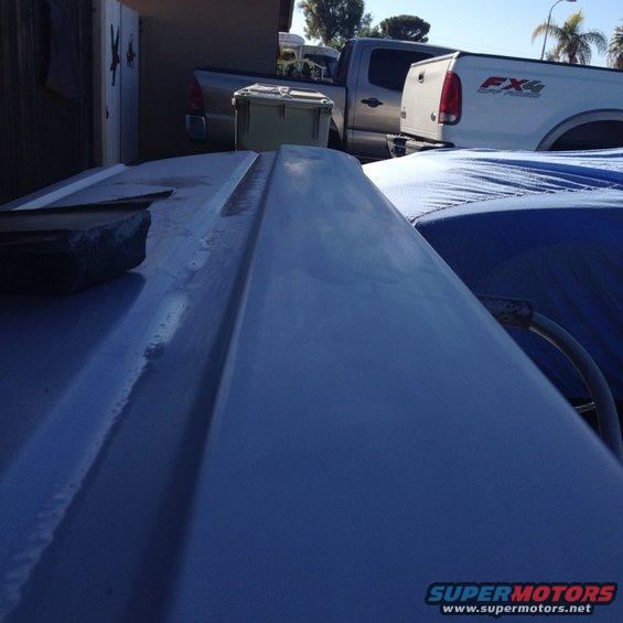 Top of tailgate in primer and sanded march 7th 2015