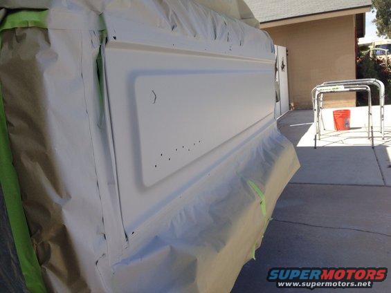 Tailgate sealed and ready for paint April 7 2015