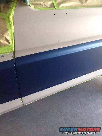 White and blue sprayed ready for clear April 7 2015
