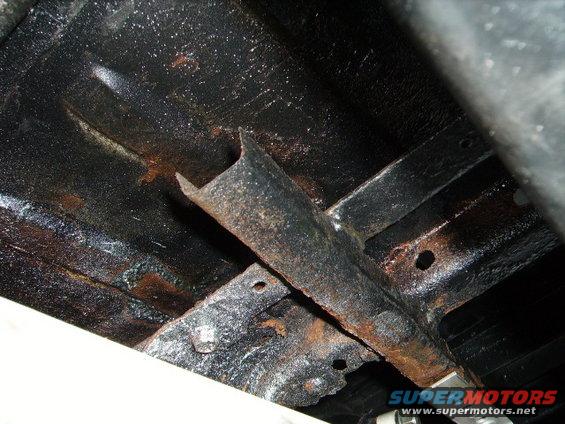 Underbody frame and suspension components with rust