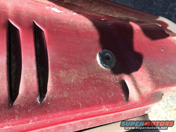 passenger  door with rivet