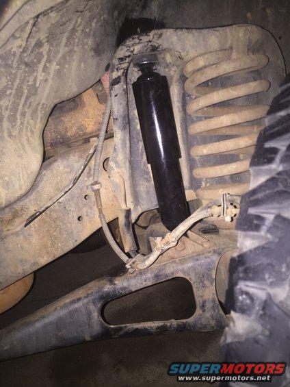 1993 Ford Bronco rear suspension shock and coil spring
