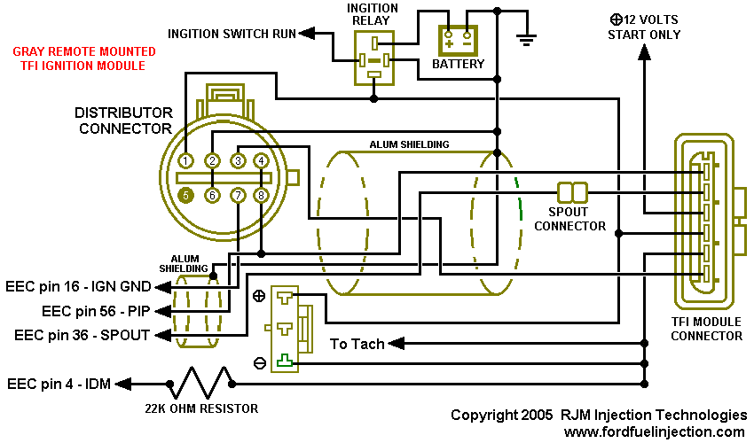 Gray Remote Mount TFI Ignition Module
