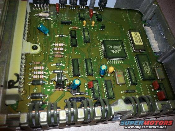 ford bronco 5.8l cpu bad  capacitor = hard to start when it rains