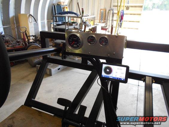 Custom dashboard with gauges and GPS unit