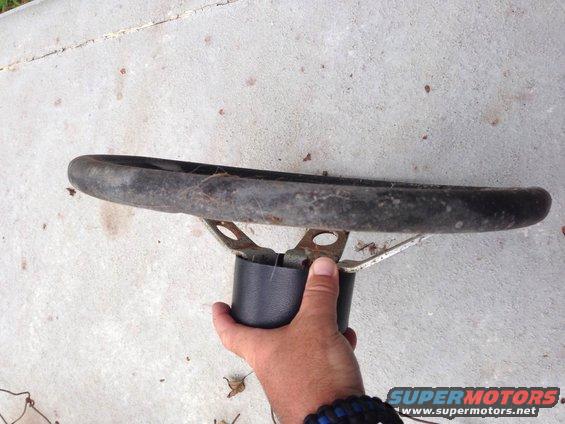 Steering wheel part held by hand