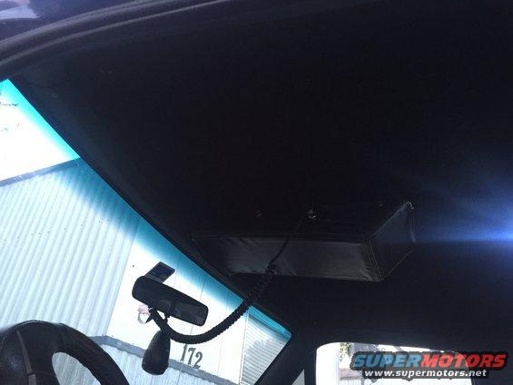 overhead console and rearview mirror inside vehicle