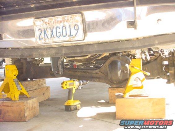Passenger side bracket attached