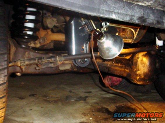 Better view of passenger side drop bracket