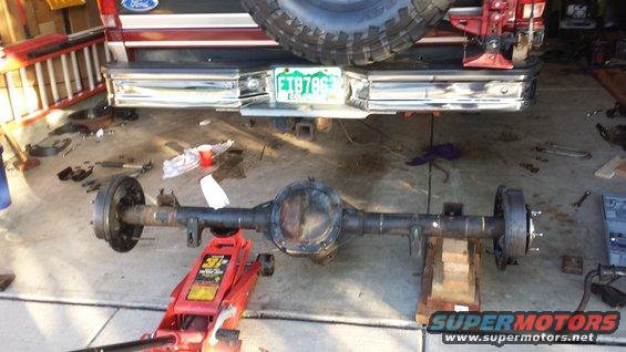 New axle going in.