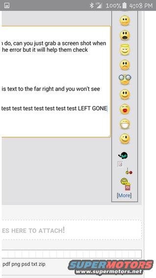 Screenshot of a mobile app showing a text conversation with emojis and file attachment options