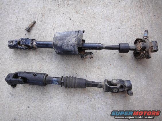 1988 Bronco steering column [top]
1990 Astro Van steering column [bottom]