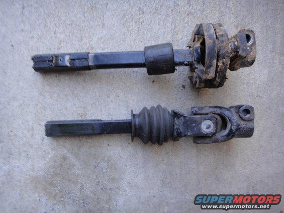 1988 Bronco steering column [top]
1990 Astro Van steering column [bottom]