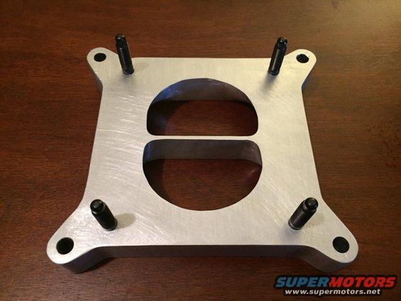 finished-studs.jpg Studs installed. The upper plenum fits it perfectly. I need to cut a gasket for it because Ford used an o-ring and I changed the port just a bit.