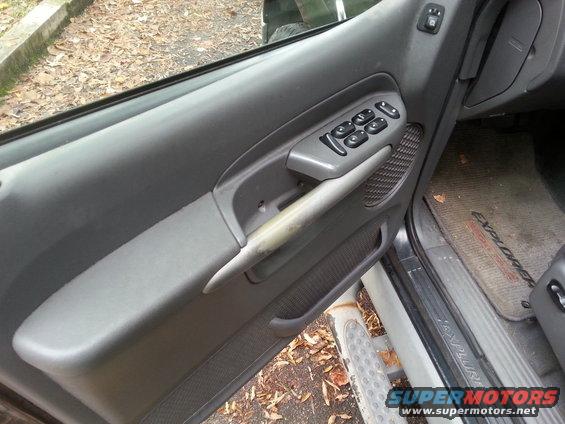 Interior door panel and Explorer floor mat