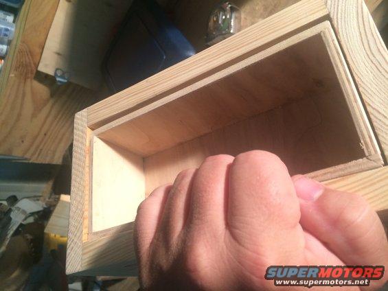 img_4507.jpg Here is the interior tray and holder before it is placed in the console. The tray was made of some very thin plywood I had laying around.  