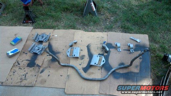 Misc. pieces ready for rubberized undercoating.
