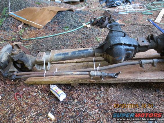 This axle has clearly seen better days... everything was rusted together. 