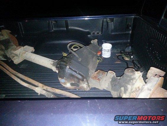 the night I brought it home. only missing calipers. rotors are cracked too. I already have a kit ordered to swap it to the chevy single piston style. it'll make it nice having the same stuff on all 4 corners. 