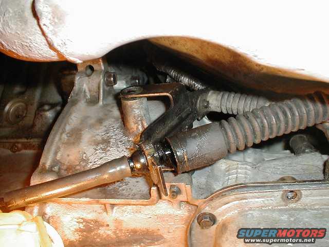 Removed the linkage from transmission (other part)