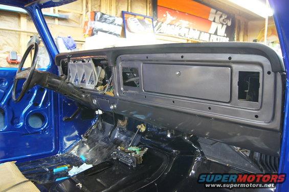 Progress on the dash! Will have more custom wiring to do as we get accessories, but all the factory wiring is in. 