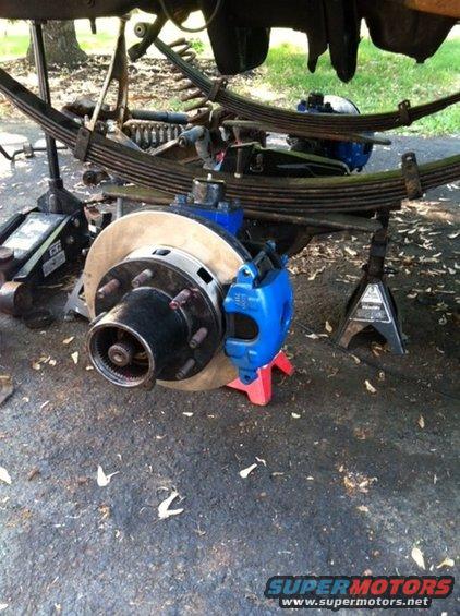 d60 got a chevy 3/4 ton brake swap