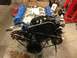 1979 Ford Bronco - A V8 engine is shown with its various components and belt system installed.