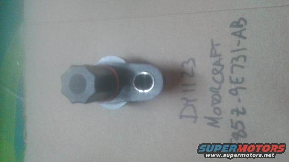 Motorcraft vehicle speed sensor with part number F85Z-9E731-AB and handwritten date DY1123